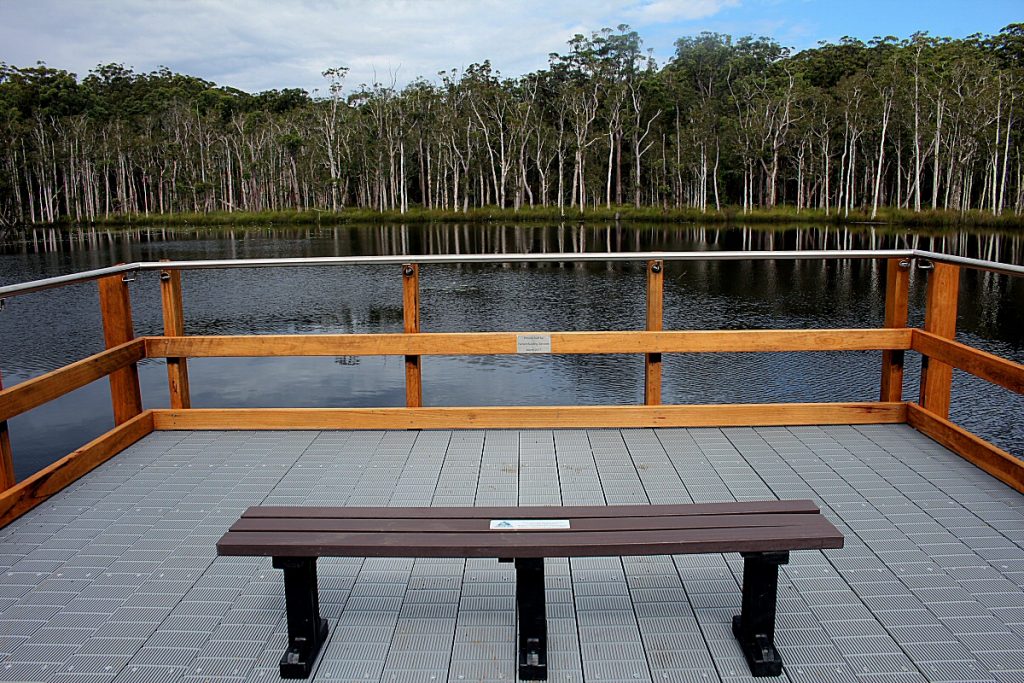 Urunga Wetlands & Boardwalk Seat Peter Lister