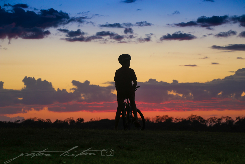 Urunga Sunrise Kid on Bike